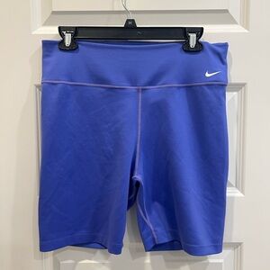 Nike Women's Blue-Purple Athletic Bike Shorts